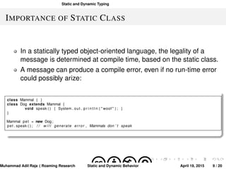 Static and Dynamic Behavior | PDF