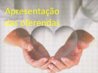 Apresentação
das oferendas
 
