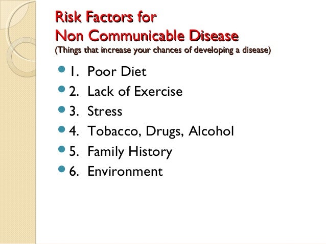 3 non communicable diseases