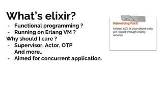 Elixir introduction | PPT