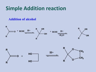 Basic Addition Rxn Nuecleophilic addition to c=o | PDF