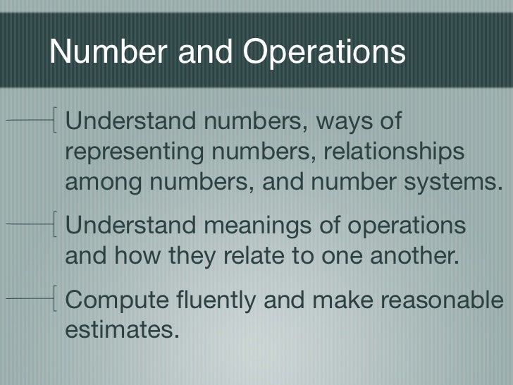 NCTM Number and Operations
