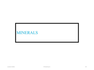 MINERALS
october 6/2021 BY:Ayichew A. 60
 