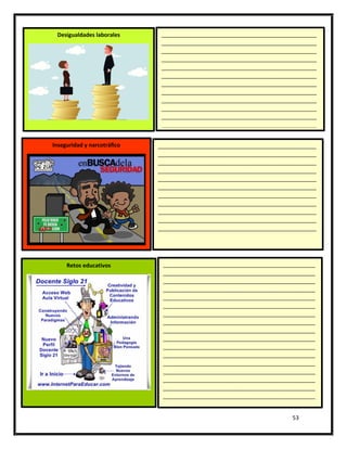 53
Desigualdades laborales __________________________________________________
__________________________________________________
__________________________________________________
__________________________________________________
__________________________________________________
__________________________________________________
__________________________________________________
__________________________________________________
__________________________________________________
__________________________________________________
__________________________________________________
__________________________________________________
__________________________________________________
__________________________________________________
__________________________________________________
__________________________________________________
__________________________________________________
__________________________________________________
Inseguridad y narcotráfico ___________________________________________________
___________________________________________________
___________________________________________________
___________________________________________________
___________________________________________________
___________________________________________________
___________________________________________________
___________________________________________________
___________________________________________________
___________________________________________________
___________________________________________________
Retos educativos _________________________________________________
_________________________________________________
_________________________________________________
_________________________________________________
_________________________________________________
_________________________________________________
_________________________________________________
_________________________________________________
_________________________________________________
_________________________________________________
_________________________________________________
_________________________________________________
_________________________________________________
_________________________________________________
_________________________________________________
_________________________________________________
_________________________________________________
_________________________________________________
_________________________________________________
_________________________________________________
_________________________________________________
_________________________________________________
____________________________________________
 