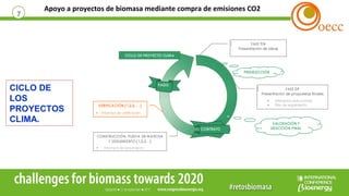 Apoyo a proyectos de biomasa mediante compra de emisiones CO2
7
CICLO DE
LOS
PROYECTOS
CLIMA.
 