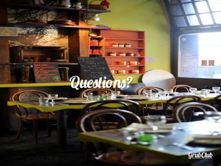 GrubClub
Questions?
 