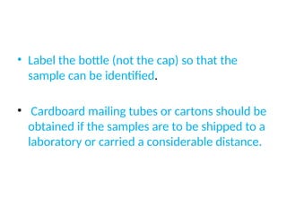 Water Sample Labelling 3 Oil field Water Sampling. processpptx | PPTX
