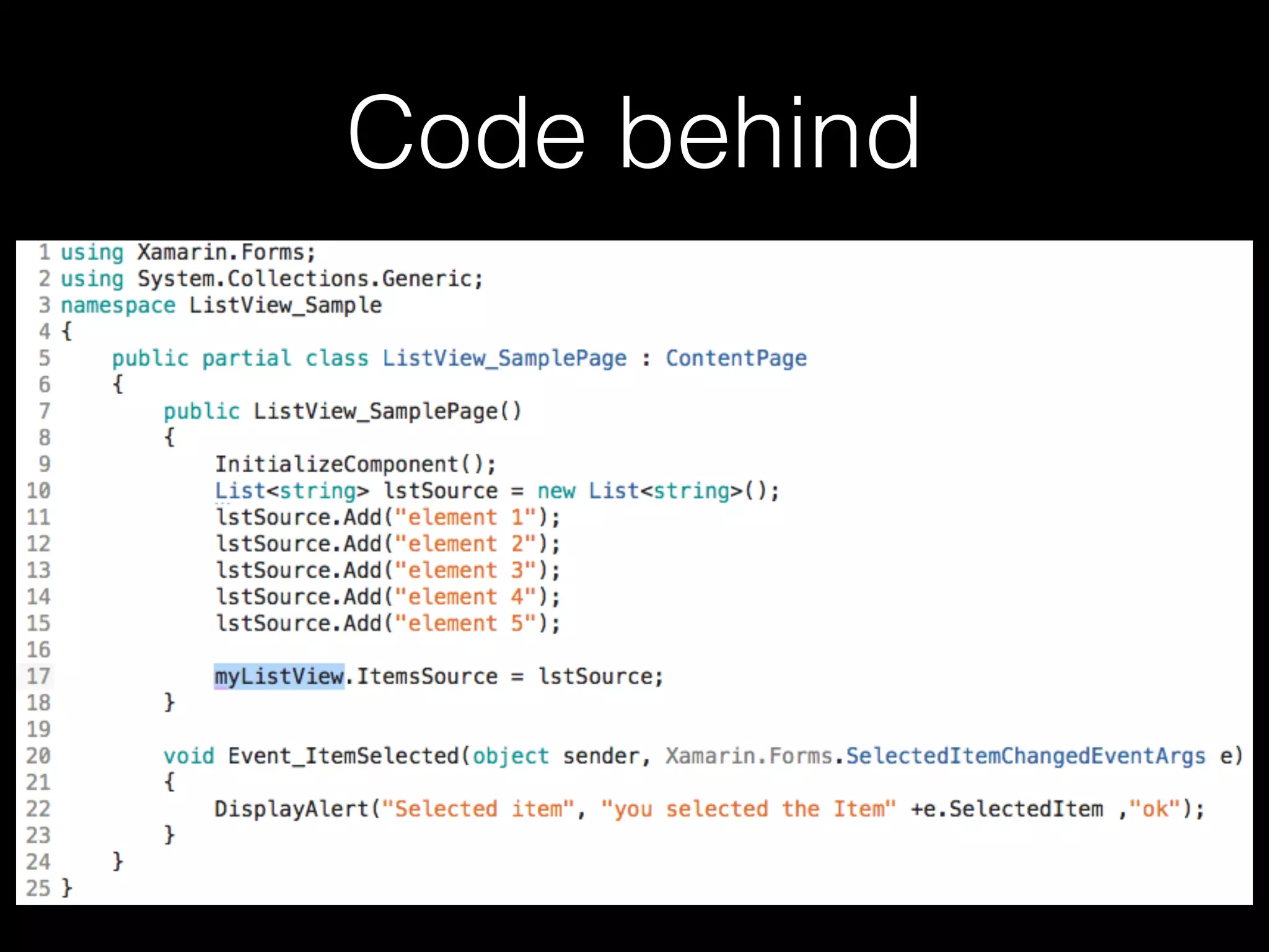 3 one minute Xamarin : Custom ListView | PDF
