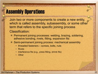 Arif Boding 03 manufacturing operations | PPT
