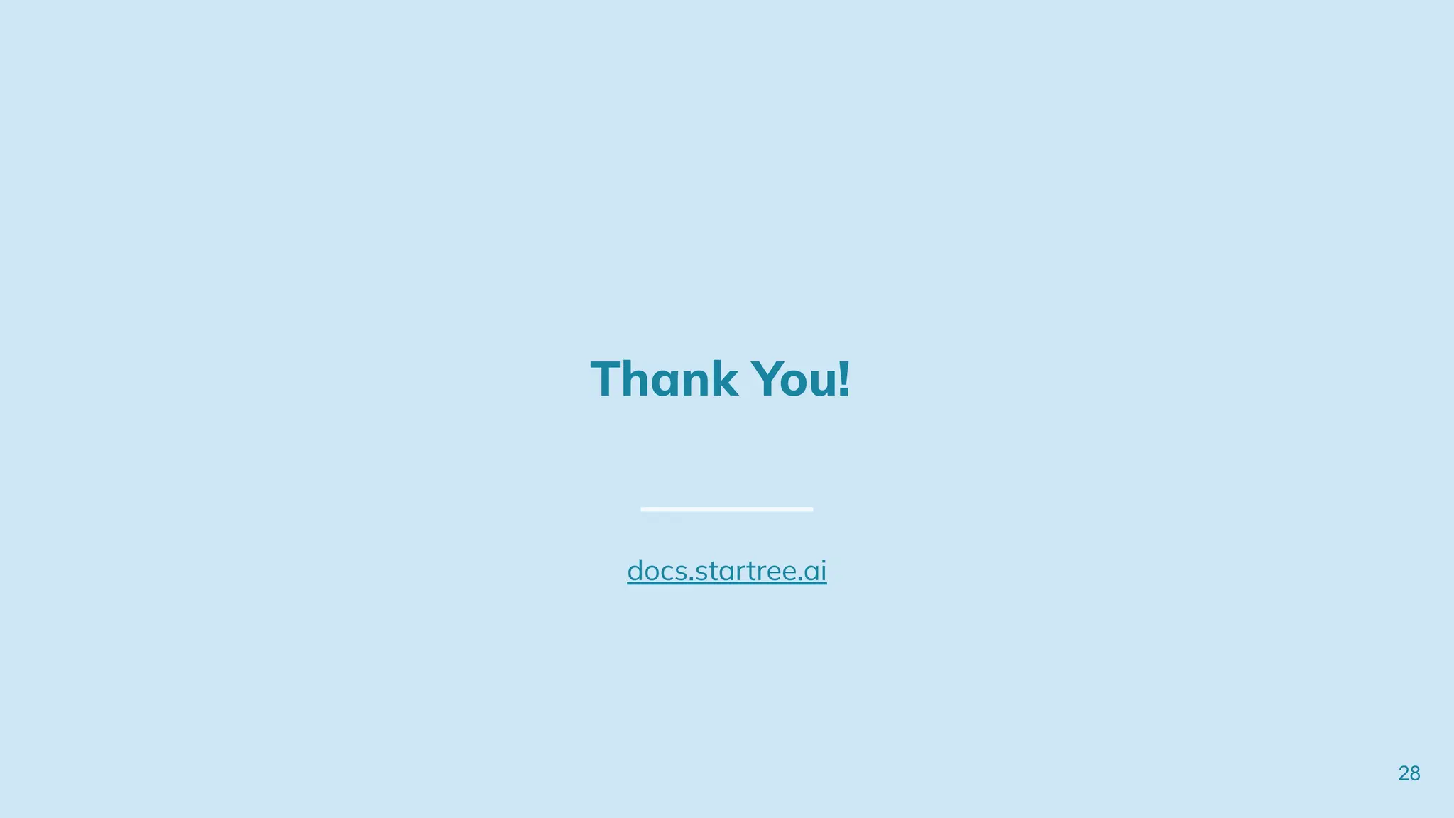 Thank You!
docs.startree.ai
28
 