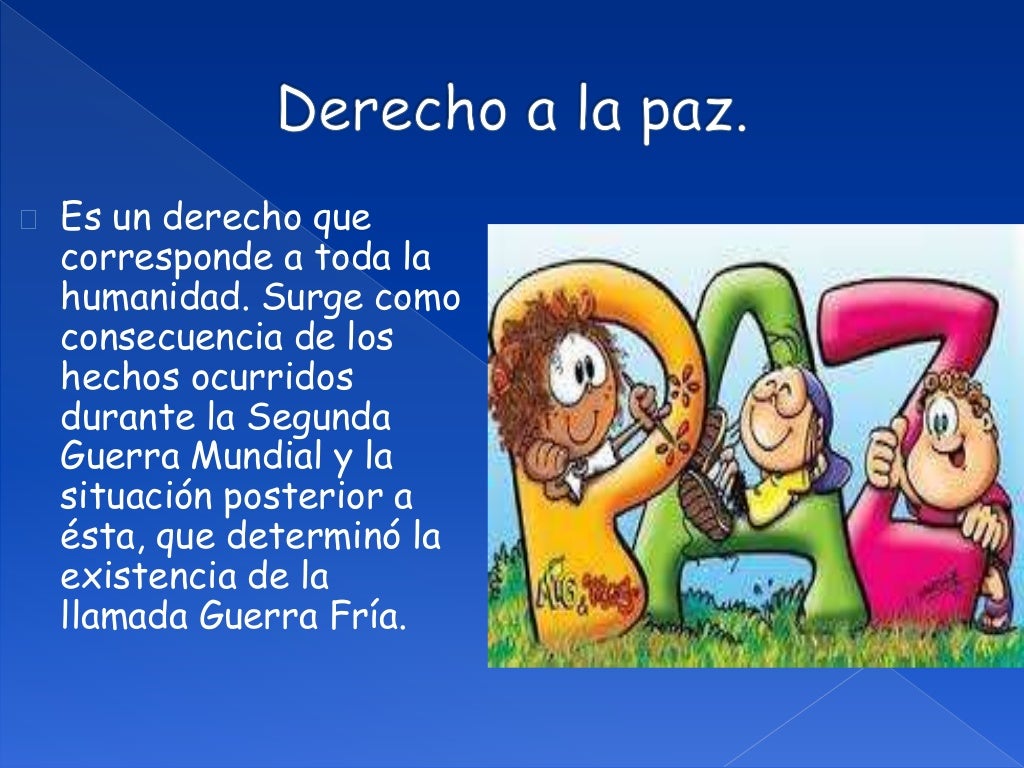 Derechos de tercera generación. Derechos de tercera generación.