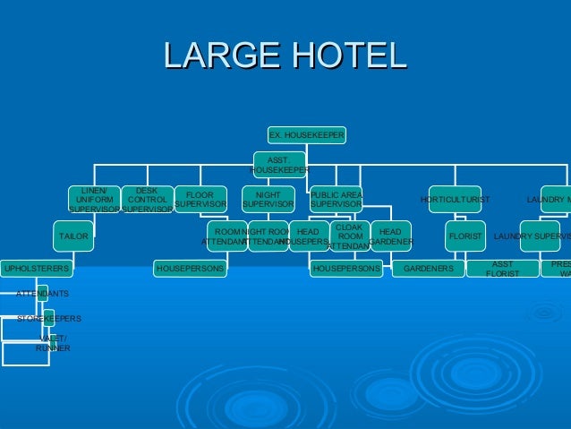 Large Scale Hotel Organizational Chart