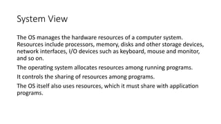 Comprehensive Overview of Operating System Structures and Architectures ...