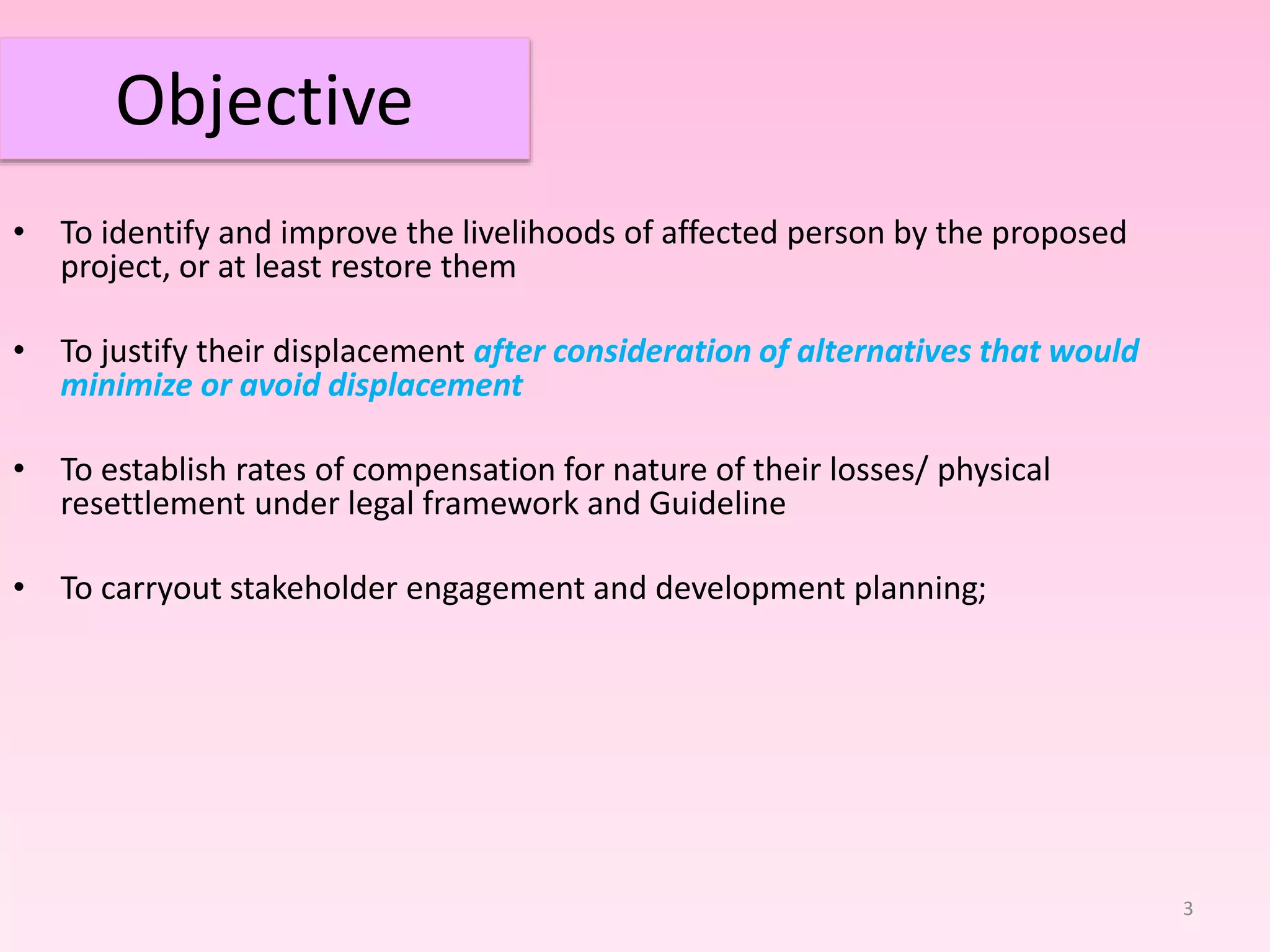 (3) outline of resettlement action plan PPTX