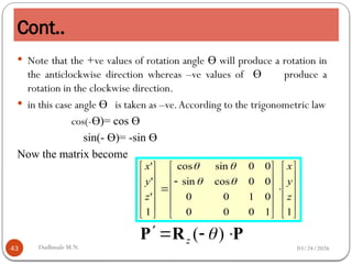 Comprehensive Guide to 2D and 3D Geometric Transformations in Computer ...