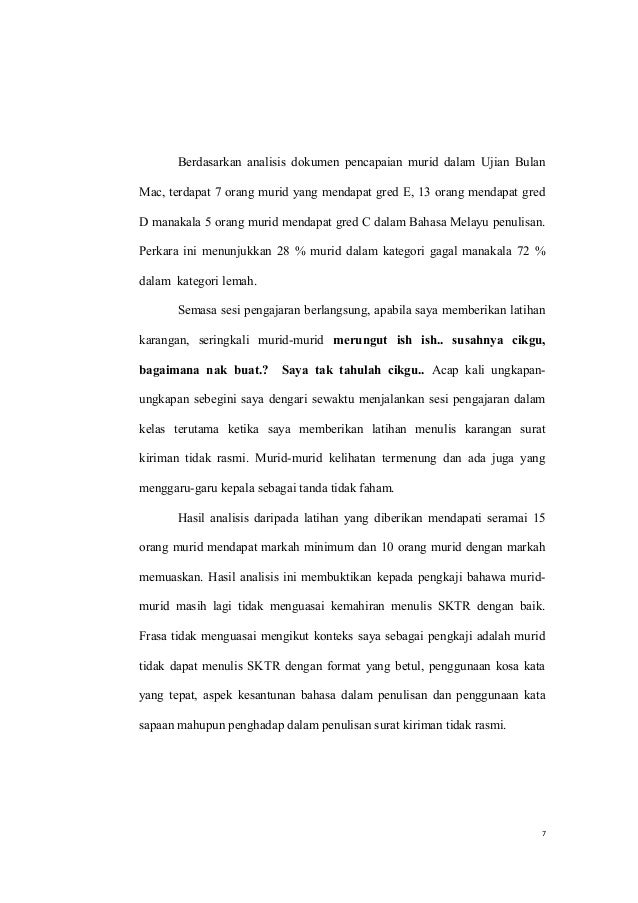 Tesis penguasaan surat kiriman tidak rasmi Tesis penguasaan surat kiriman tidak rasmi