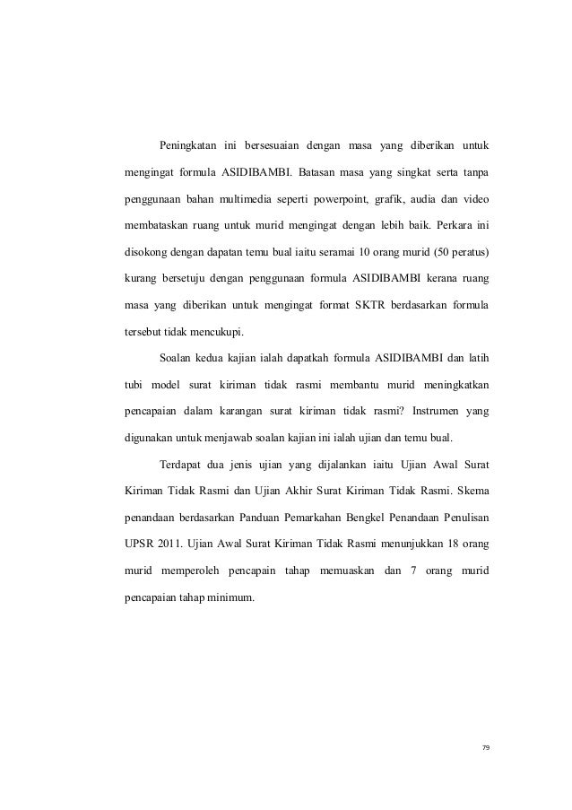 Tesis penguasaan surat kiriman tidak rasmi Tesis penguasaan surat kiriman tidak rasmi