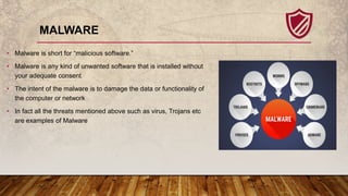 Malware Relevant Risks Security threats and safety measures | PPTX