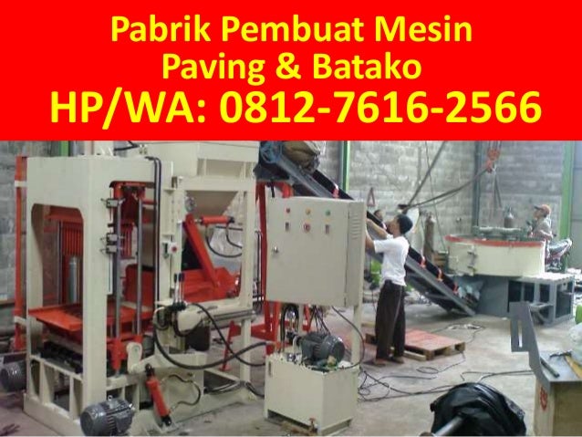 Mesin Batako Hidrolik Mesin Batako Hidrolik