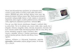 Informacija. Informacijos rūšys ir klasifikacija. Pažintis su informaciniais procesais.
