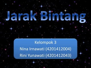 Kelompok 3
Nina Irnawati (4201412004)
Rini Yunawati (4201412043)
 