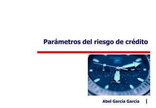 Parámetros del riesgo de crédito
Abel García García |
 