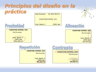 Principios del diseño en la
práctica