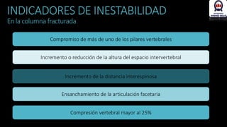 Patología radiológica de la columna vertebral | PPTX