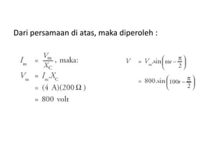 Dari persamaan di atas, maka diperoleh :
 