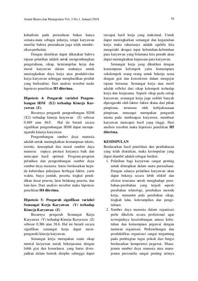 Tesis pengaruh pengembangan sdm terhadap kinerja. TESIS ANALISIS PENGARUH PENGEMBANGAN KARIR ...