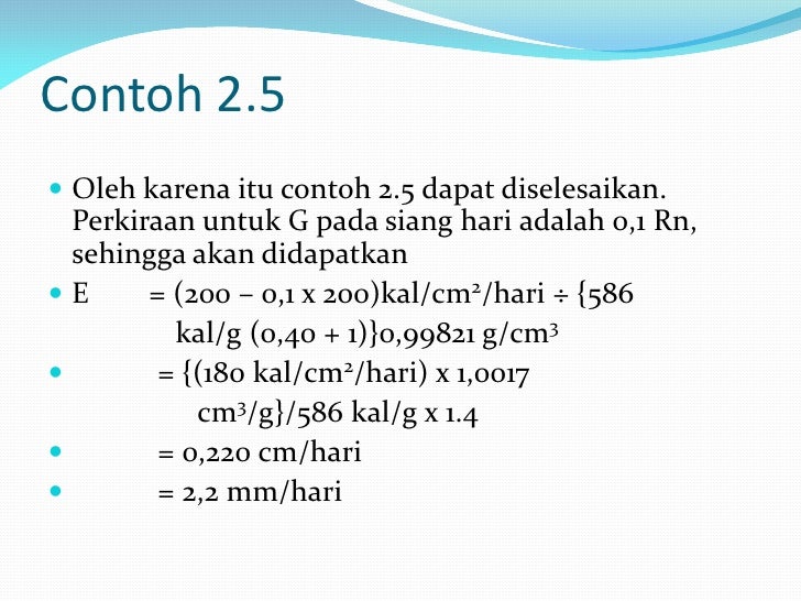 3 pengukuran evapotranspirasi (metode perhitungan uap air yang