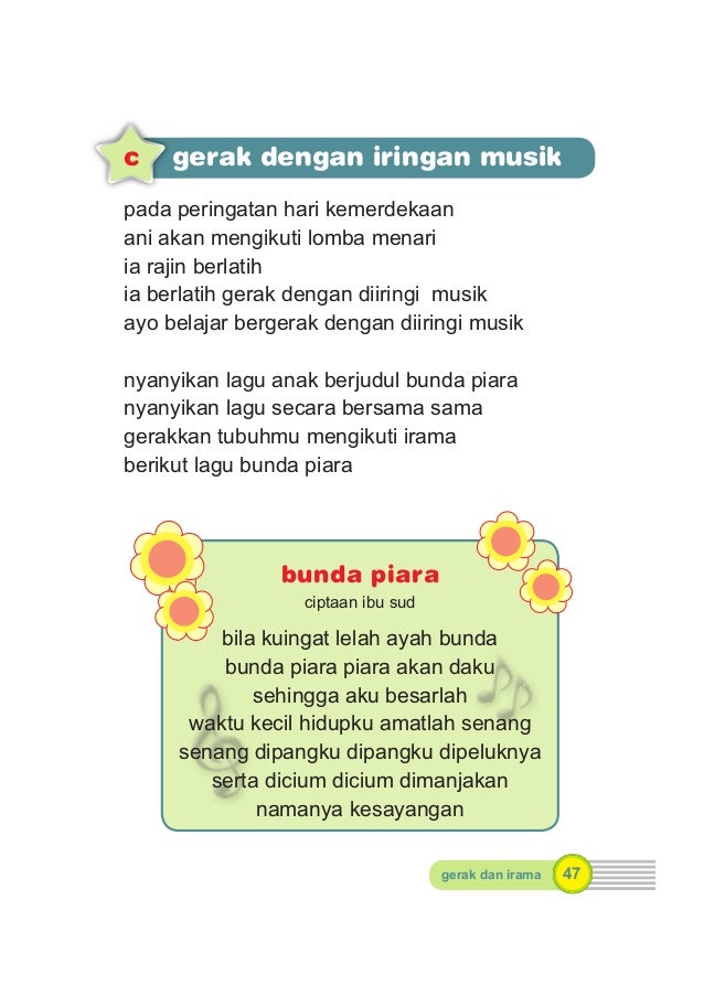 Lirik Lagu Bunda Piara