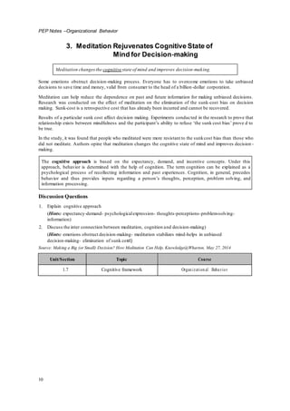 ICFAI Organizational Behavior - Solved assignments and case study help