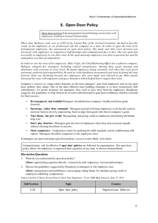 ICFAI Organizational Behavior - Solved assignments and case study help