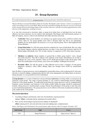 ICFAI Organizational Behavior - Solved assignments and case study help