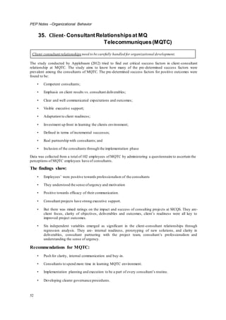 ICFAI Organizational Behavior - Solved assignments and case study help