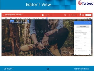 08-06-2017 Tatvic Confidential
Editor’s View
10
 