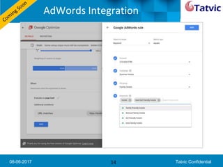 08-06-2017 Tatvic Confidential
AdWords Integration
14
 