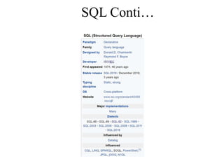 SQL Conti…
 
