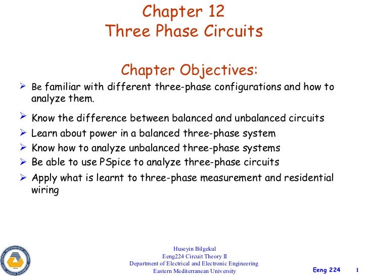 Phase circuits three Three Phase