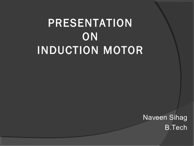 Application of single phase induction motor ppt