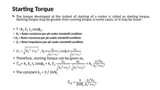 Starting Torque
•
 