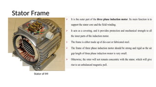 Stator Frame
Stator of IM
 