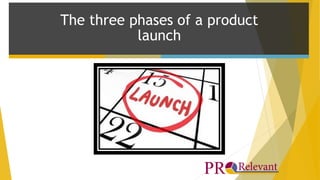 The three phases of a product 
launch 
 
