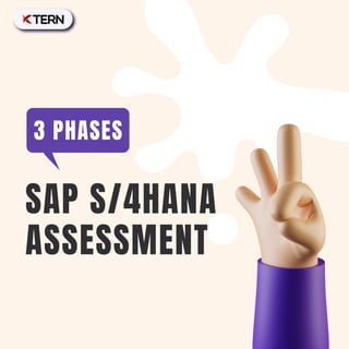 SAP S/4HANA
ASSESSMENT
3 PHASES
 