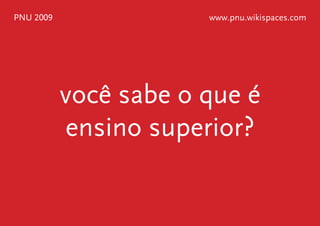 PNU 2009 - 3 Pilares