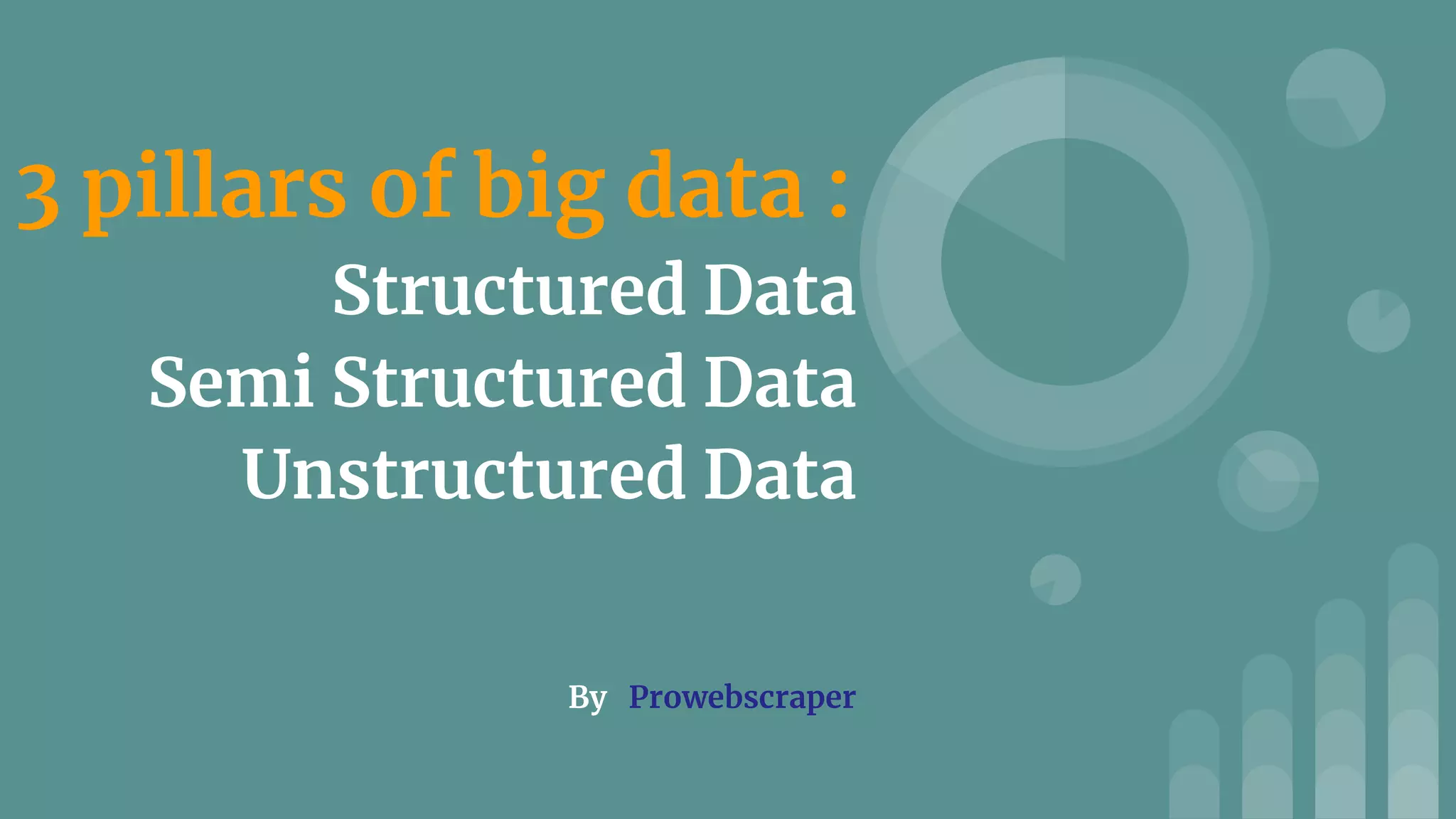 3 pillars of big data : structured data, semi structured data and ...