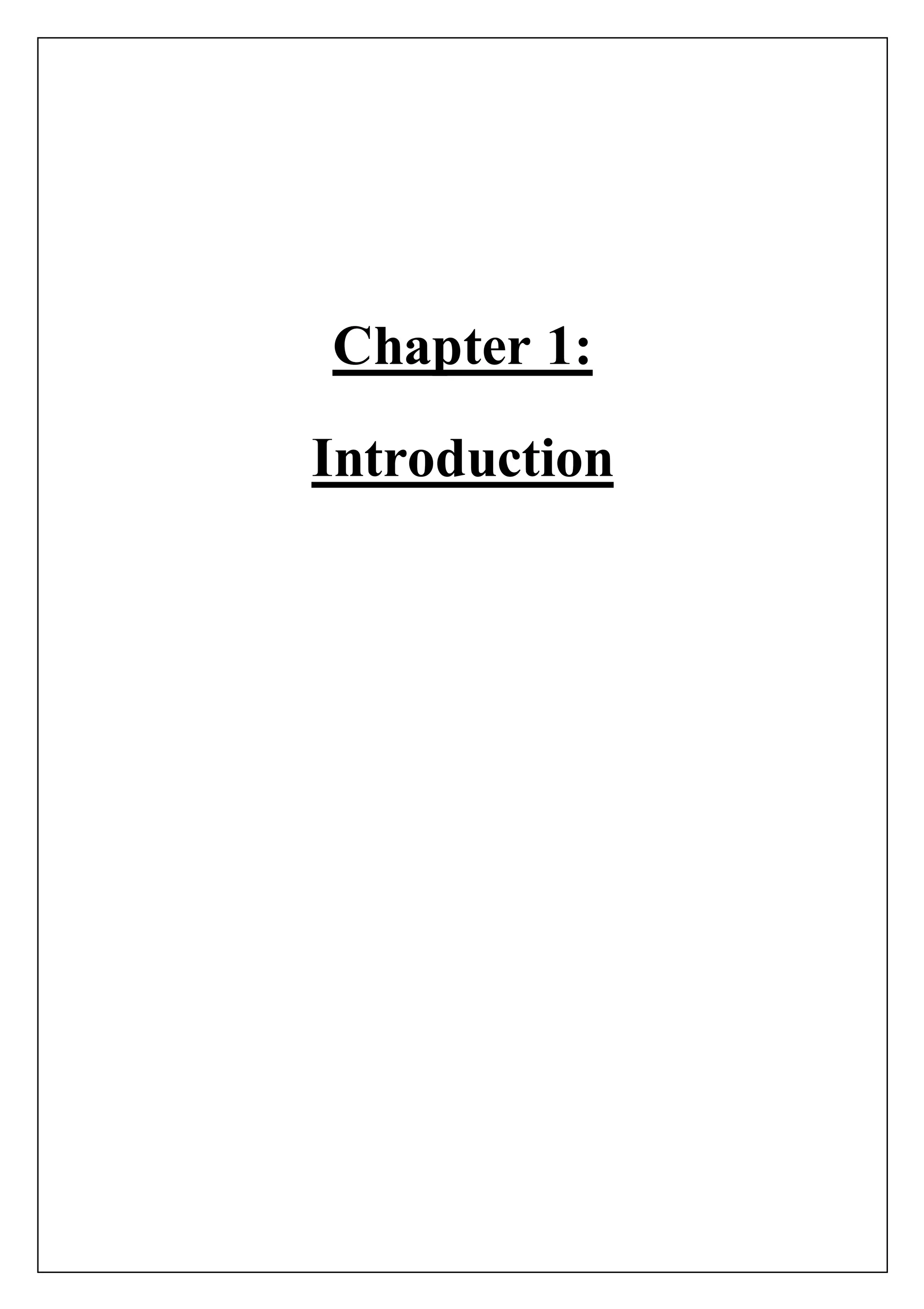 Chapter 1: 
Introduction 
 