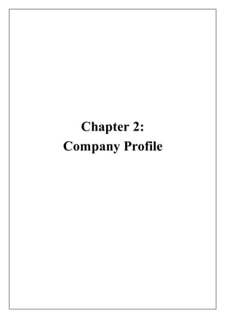 Chapter 2: 
Company Profile 
 