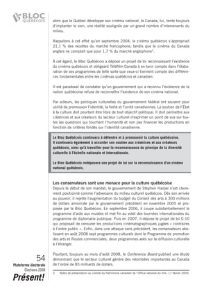 2008 Bloc Quebecois Platform Ch. 2